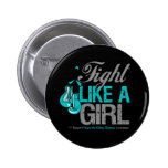 Fight Like a Girl Boxing Polycystic Kidney Disease buttons