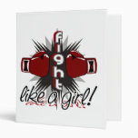 Fight Like A Girl Brain Aneurysm 32.8 Vinyl Binder