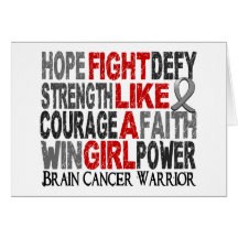 Fight Like A Girl Brain Cancer 23.4 Card