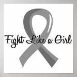 Fight Like A Girl Brain Tumor 41.8 Print