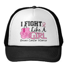 Fight Like A Girl Breast Cancer 15.2 Trucker Hat