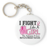 Fight Like A Girl Breast Cancer 15.6 Key Chains