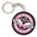 Fight Like A Girl Breast Cancer 16.5 Key Chain