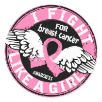 Fight Like A Girl Breast Cancer 16.5 Sticker