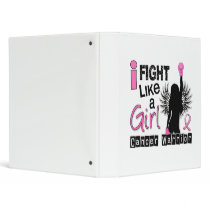 Fight Like A Girl Breast Cancer 26.2 Vinyl Binder