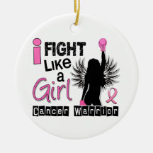 Fight Like A Girl Breast Cancer 26.2 Ornaments
