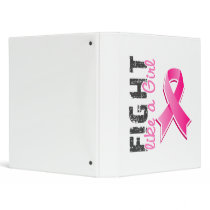 Fight Like A Girl Breast Cancer 28.8 Vinyl Binder