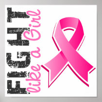 Fight Like A Girl Breast Cancer 28.8 Poster