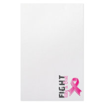 Fight Like A Girl Breast Cancer 28.8 Personalized Stationery