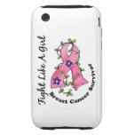 Fight Like A Girl Breast Cancer 29S Tough Iphone 3 Cases