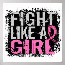 Fight Like a Girl Breast Cancer 31.8 Print