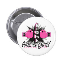 Fight Like A Girl Breast Cancer 32.8 Pin