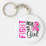 Fight Like A Girl Breast Cancer 36.8 Keychains