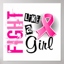 Fight Like A Girl Breast Cancer 36.8 Posters