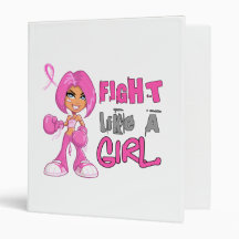 Fight Like a Girl Breast Cancer 42.8.png Vinyl Binder