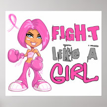 Fight Like a Girl Breast Cancer 42.8.png Poster