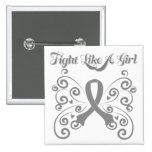 Fight Like A Girl Butterfly Parkinson's Disease buttons