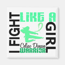 Fight Like A Girl Celiac Disease 3.2 Fridge Magnet