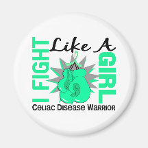 Fight Like A Girl Celiac Disease 8.2 Refrigerator Magnets