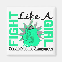 Fight Like A Girl Celiac Disease 8.3 Magnets