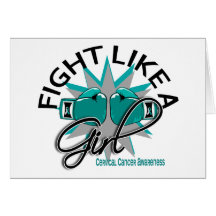 Fight Like A Girl Cervical Cancer 12.3 Card