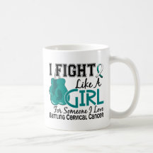 Fight Like A Girl Cervical Cancer 15.6 Mugs