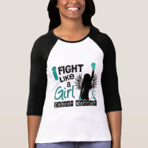 Fight Like A Girl Cervical Cancer 26.2 Shirts