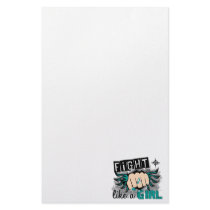 Fight Like A Girl Cervical Cancer 27.8 Custom Stationery