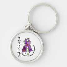 Fight Like A Girl Chiari Malformation 29.4 Keychain