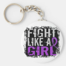Fight Like a Girl Chiari Malformation 31.8 Keychain