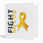 Fight Like A Girl Childhood Cancer 28.8 Binder