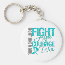 Fight Like A Girl Collage Interstitial Cystitis Key Chain