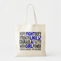 Fight Like A Girl Colon Cancer 23.3 Bag