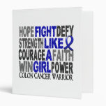 Fight Like A Girl Colon Cancer 23.4 Binder