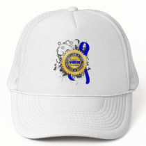 Fight Like a Girl Colon Cancer 39 Trucker Hat