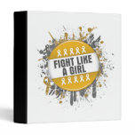 Fight Like a Girl Cool Button - Appendix Cancer binders