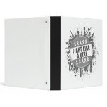 Fight Like a Girl Cool Button - Diabetes Vinyl Binders
