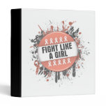 Fight Like a Girl Cool Button - Endometrial Cancer binders