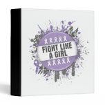 Fight Like a Girl Cool Button - General Cancer binders