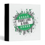 Fight Like a Girl Cool Button - Liver Cancer binders