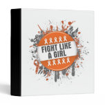 Fight Like a Girl Cool Button - Multiple Sclerosis binders