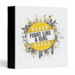 Fight Like a Girl Cool Button - Neuroblastoma binders