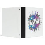 Fight Like a Girl Cool Button - Thyroid Cancer Vinyl Binder