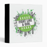 Fight Like a Girl Cool Non-Hodgkin's Lymphoma 3 Ring Binders