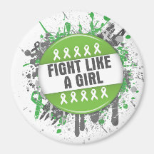 Fight Like a Girl Cool Non-Hodgkin's Lymphoma Magnets
