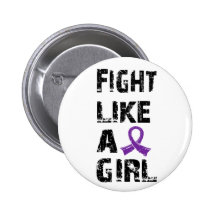 Fight Like A Girl Crohn's Disease 21.8 Pinback Button