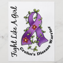 Fight Like A Girl Crohn's Disease 29.4 Flyer Design