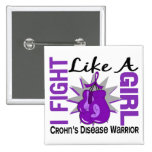 Fight Like A Girl Crohn's Disease 8.2 Pinback Buttons