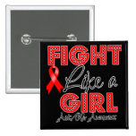 Fight Like a Girl Dazzling - AIDS buttons