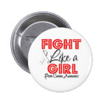 Fight Like a Girl Dazzling - Bone Cancer buttons